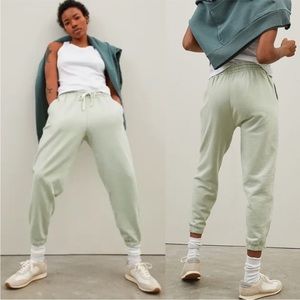 NEW NWT Everlane The Organic Cotton Track green Jogger Sweatpant